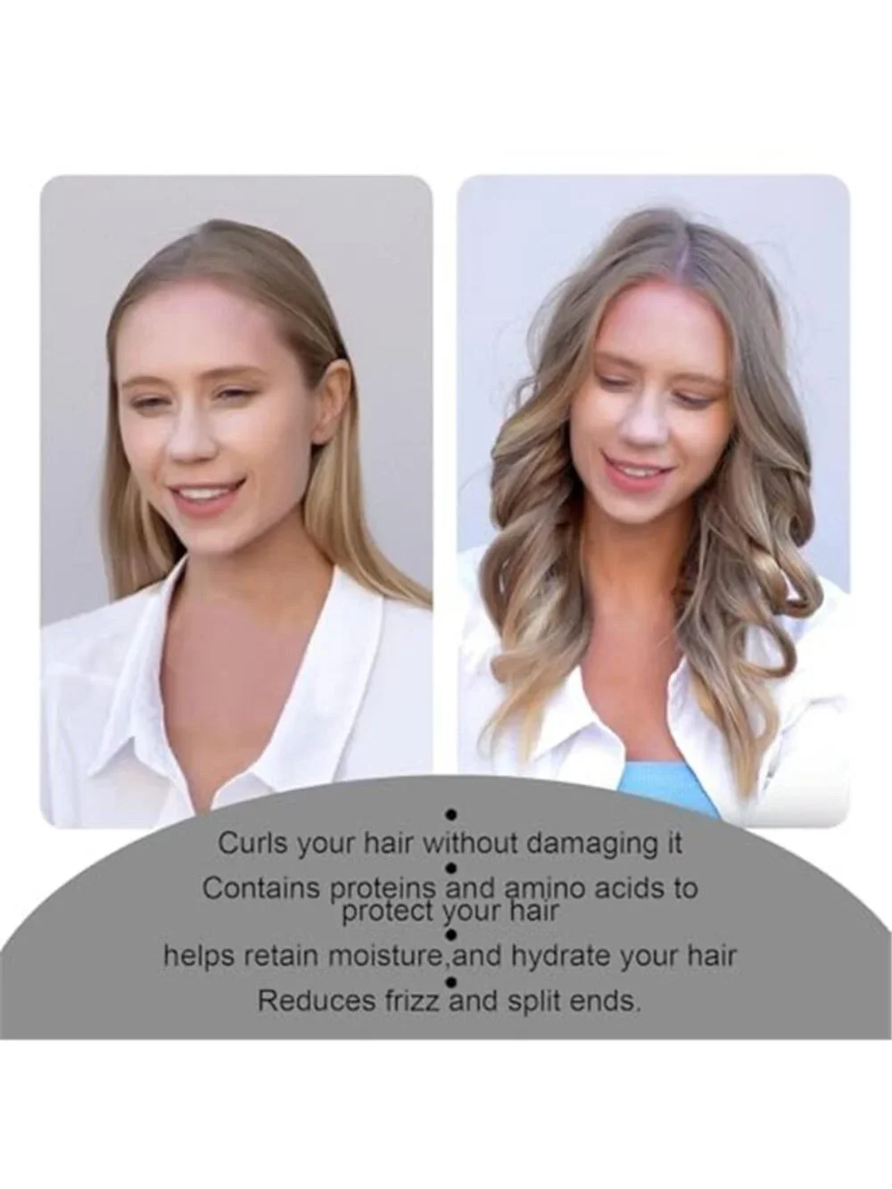 Heatless Curling Rod Headband, No Heat Silk Ribbon Rollers for